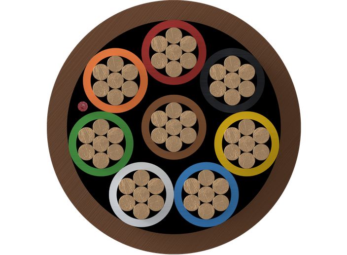 Intruder alarm cables cross-section