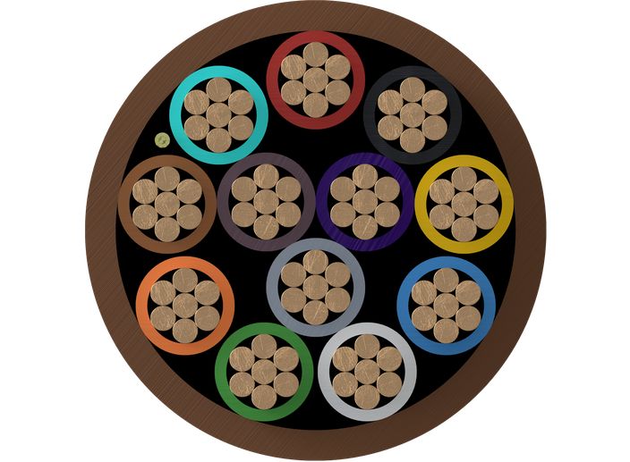 Intruder alarm cables cross-section