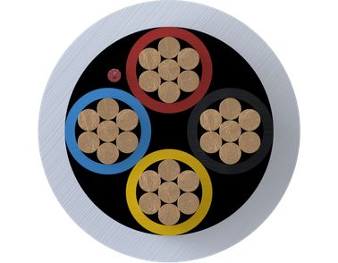 Intruder alarm cables cross-section