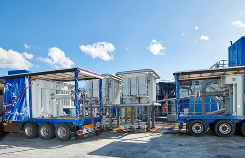 HV mobile test trailer