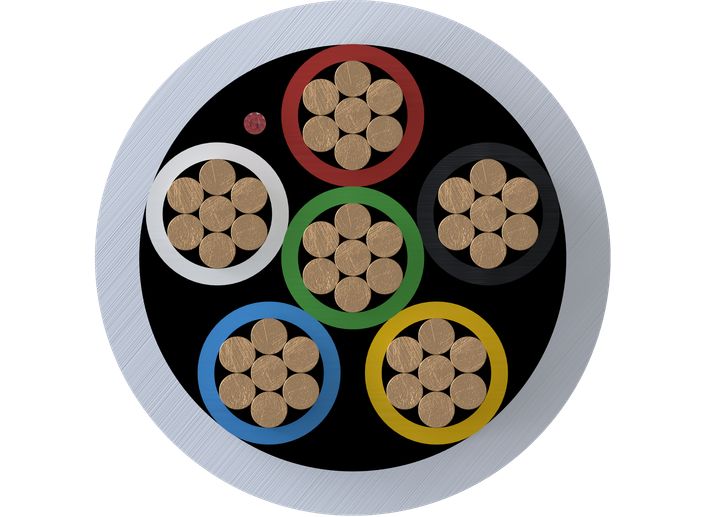 Intruder alarm cables cross-section