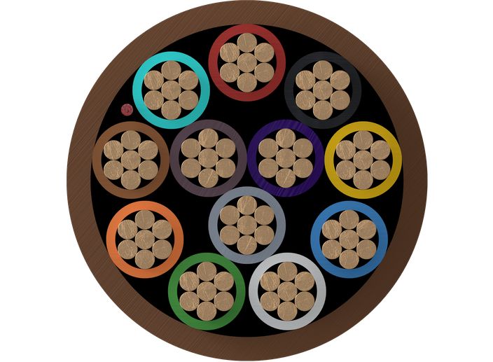 Intruder alarm cables cross-section