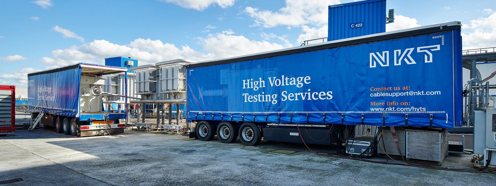 HV mobile test trailer